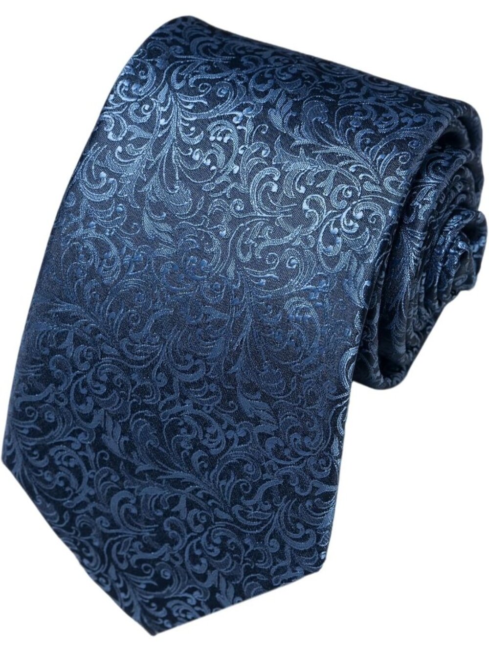 🆕Men Blue 100%Microfiber Paisley Jacquard Slim Formal Necktie For Wedding Dress